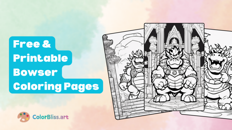 bowser coloring pages