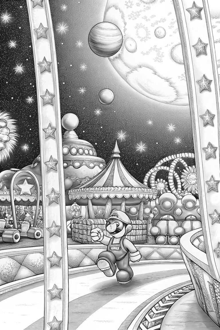 mario kart coloring pages