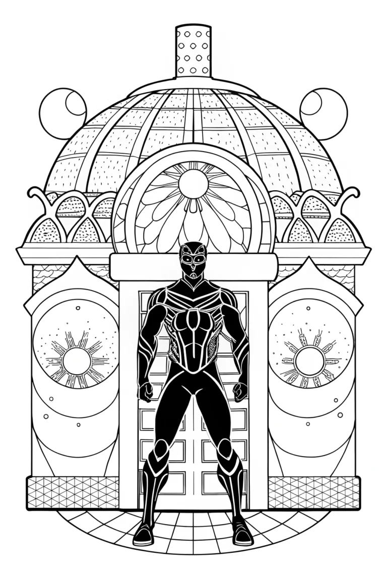 black panther coloring pages