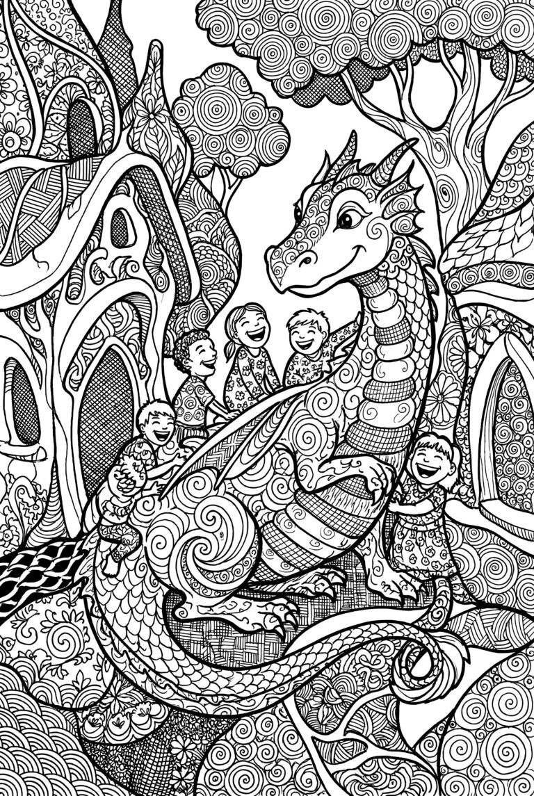 dragon coloring pages