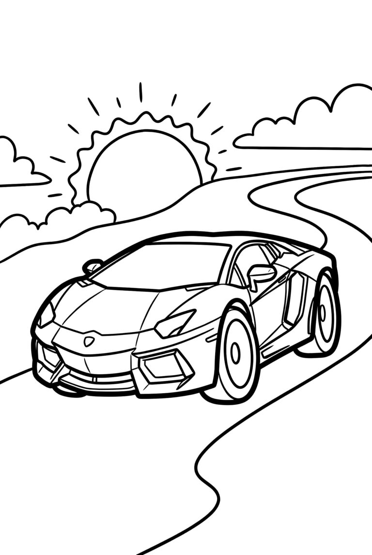 lamborghini coloring pages